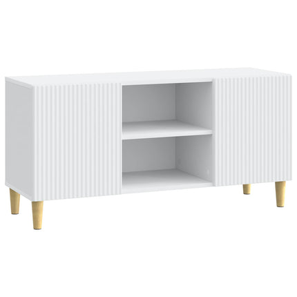 TV-skåp Vit 102 x 34,5 x 50 cm Konstruerat trä