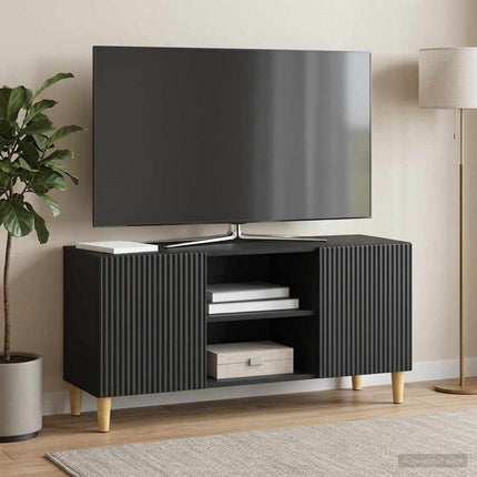 TV-skåp Svart 102 x 34,5 x 50 cm Konstruerat trä