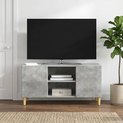 TV-skåp Betonggrå 102 x 34,5 x 50 cm Konstruerat trä