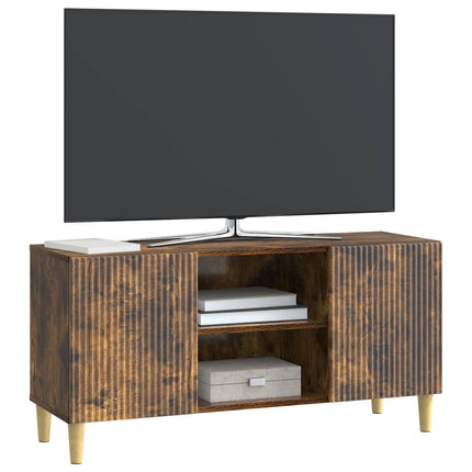 TV-skåp Rökt ek 102 x 34,5 x 50 cm Konstruerat trä
