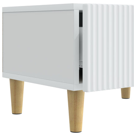 TV-skåp med låda Vit 147 x 34,5 x 30 cm Konstruerat trä