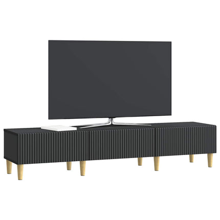 TV-skåp med låda Svart 147 x 34,5 x 30 cm Konstruerat trä