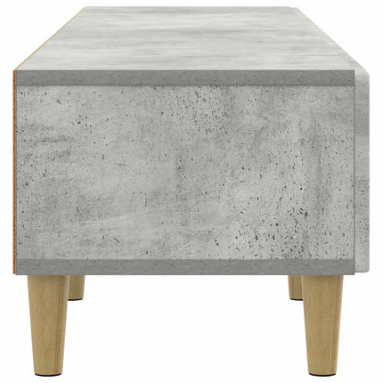 TV-skåp med låda Betonggrå 147 x 34,5 x 30 cm Konstruerat trä