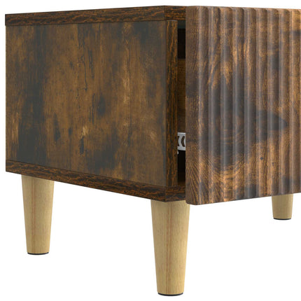 TV-skåp med låda Rökt ek 147 x 34,5 x 30 cm Konstruerat trä