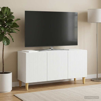 TV-skåp Vit 99 x 34,5 x 50 cm Konstruerat trä