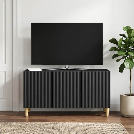 TV-skåp Svart 99 x 34,5 x 50 cm Konstruerat trä
