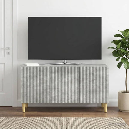 TV-skåp Betonggrå 99 x 34,5 x 50 cm Konstruerat trä