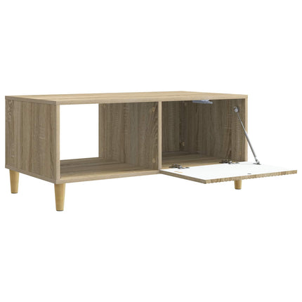 Kaffeebord Sonoma-ek 90 x 50 x 40 cm Konstruerat trä