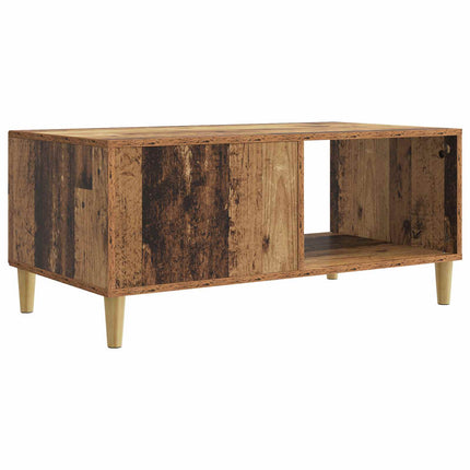 Kaffeebord Gammalt trä 90 x 50 x 40 cm Konstruerat trä