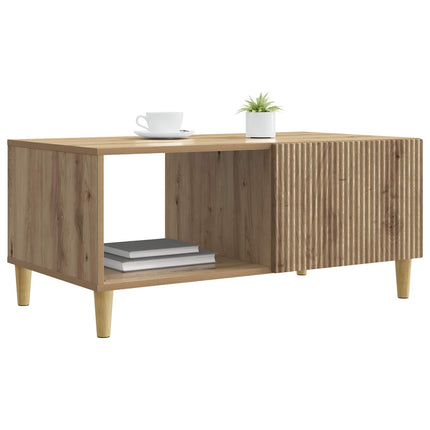 Kaffeebord Artisan-ek 90 x 50 x 40 cm Konstruerat trä