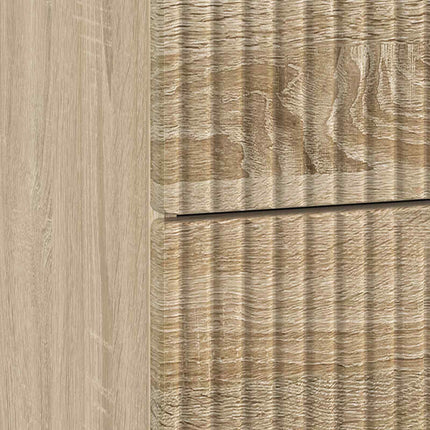 Nattduksbord med låda 2 pcs Sonoma-ek 43 x 34,5 x 47,5 cm