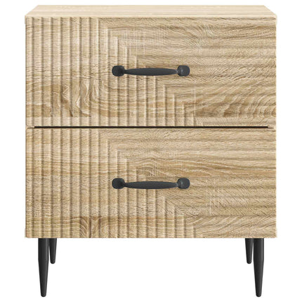Nattduksbord med låda 2 pcs Sonoma-ek 43 x 34,5 x 47,5 cm