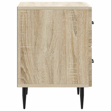 Nattduksbord med låda 2 pcs Sonoma-ek 43 x 34,5 x 47,5 cm