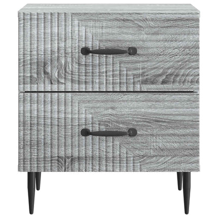 Nattduksbord Grå sonoma-ek 43 x 34,5 x 47,5 cm Konstruerat trä