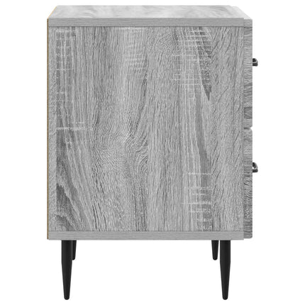 Nattduksbord Grå sonoma-ek 43 x 34,5 x 47,5 cm Konstruerat trä