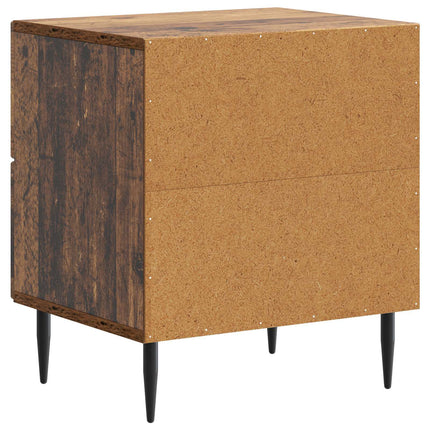 Nattduksbord 2 st Gammalt trä 43 x 34,5 x 47,5 cm