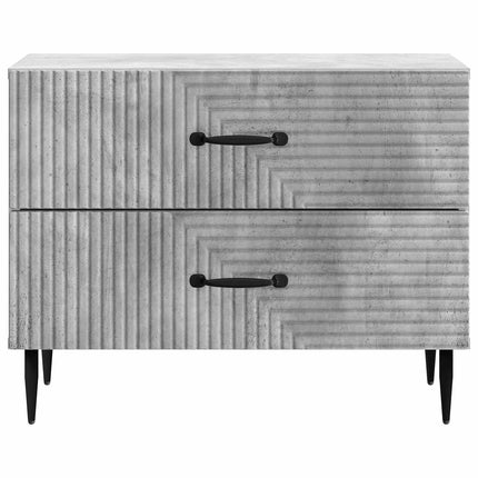 Nattduksbord Betonggrå 62 x 34,5 x 47,5 cm Konstruerat trä