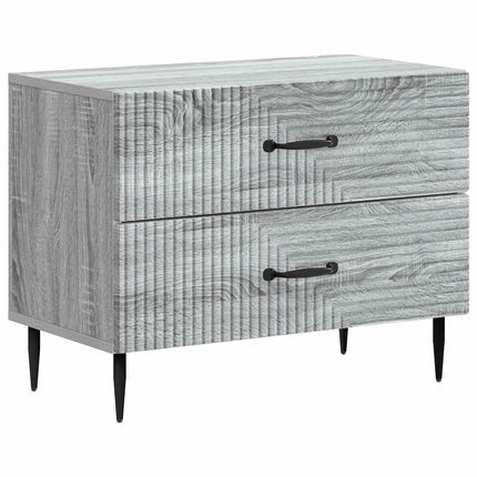 Nattduksbord Grå sonoma-ek 62 x 34,5 x 47,5 cm Konstruerat trä