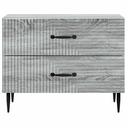 Nattduksbord Grå sonoma-ek 62 x 34,5 x 47,5 cm Konstruerat trä