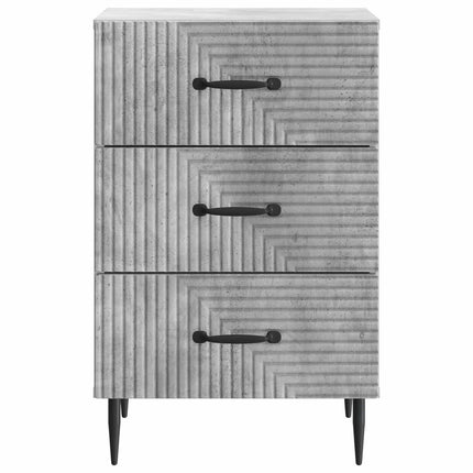 Nattduksbord Betonggrå 43 x 41 x 66,5 cm Konstruerat trä