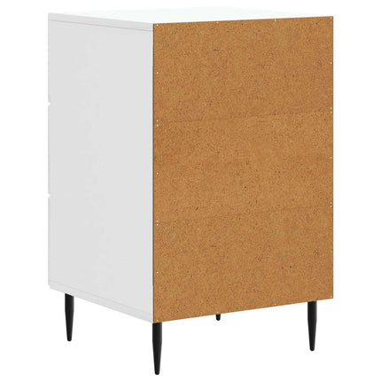 Nattduksbord Vit högglans 43 x 41 x 66,5 cm Konstruerat trä