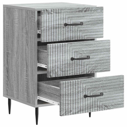 Nattduksbord Grå sonoma-ek 43 x 41 x 66,5 cm Konstruerat trä