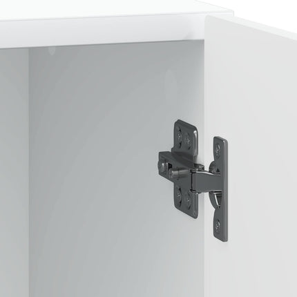 Nattduksbord 2 pcs Vit 43 x 34,5 x 50 cm Konstruerat trä