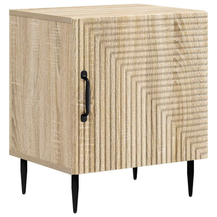 Nattduksbord 2 pcs Sonoma-ek 43 x 34,5 x 50 cm Konstruerat trä