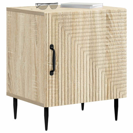 Nattduksbord 2 pcs Sonoma-ek 43 x 34,5 x 50 cm Konstruerat trä