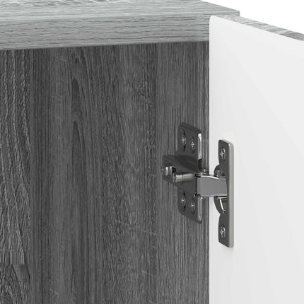 Nattduksbord 2 pcs Grå sonoma-ek 43 x 34,5 x 50 cm