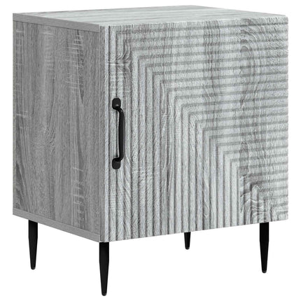 Nattduksbord 2 pcs Grå sonoma-ek 43 x 34,5 x 50 cm