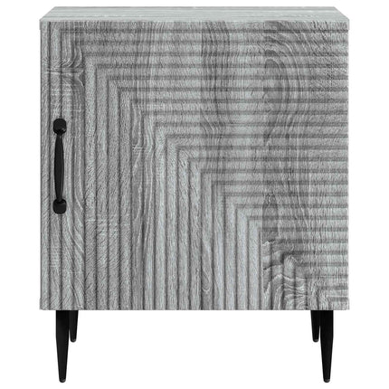 Nattduksbord 2 pcs Grå sonoma-ek 43 x 34,5 x 50 cm
