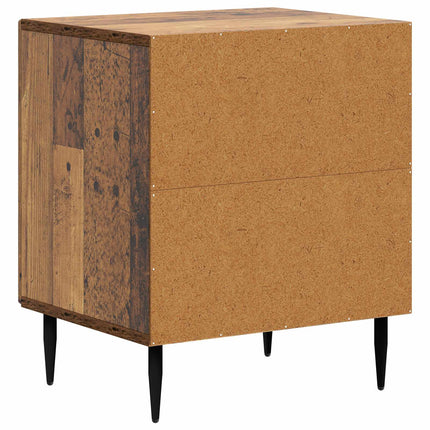 Nattduksbord 2 pcs Gammalt trä 43 x 34,5 x 50 cm