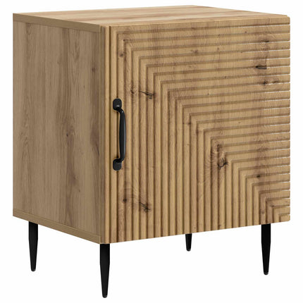 Nattduksbord 2 pcs Artisan-ek 43 x 34,5 x 50 cm Konstruerat trä