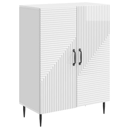 Sideboard Vit högglans 66 x 34,5 x 89,5 cm Konstruerat trä