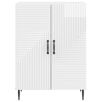 Sideboard Vit högglans 66 x 34,5 x 89,5 cm Konstruerat trä