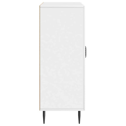 Sideboard Vit högglans 66 x 34,5 x 89,5 cm Konstruerat trä