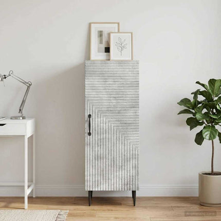 Sideboard Betonggrå 33 x 34,5 x 89,5 cm Konstruerat trä