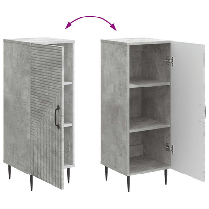 Sideboard Betonggrå 33 x 34,5 x 89,5 cm Konstruerat trä