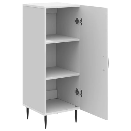 Sideboard Vit högglans 33 x 34,5 x 89,5 cm Konstruerat trä