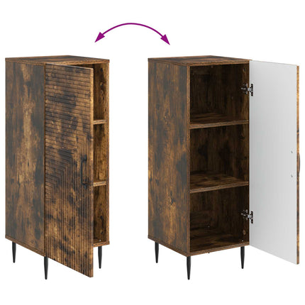 Sideboard Rökt ek 33 x 34,5 x 89,5 cm Konstruerat trä