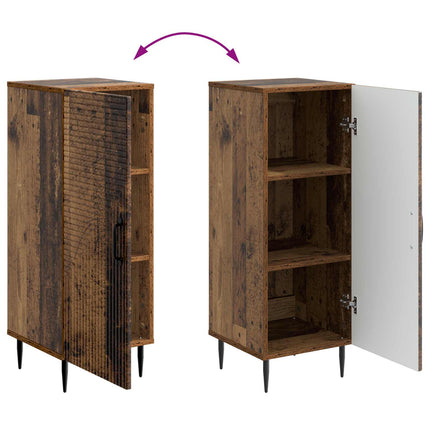 Sideboard Gammalt trä 33 x 34,5 x 89,5 cm Konstruerat trä