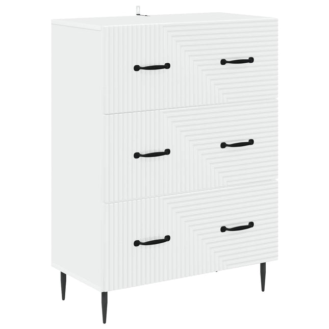 Lådans skåp Vit 66 x 34,5 x 89,5 cm Konstruerat trä