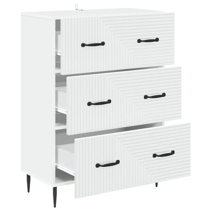 Lådans skåp Vit 66 x 34,5 x 89,5 cm Konstruerat trä