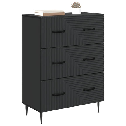 Lådans skåp Svart 66 x 34,5 x 89,5 cm Konstruerat trä