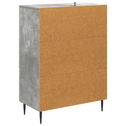 Lådans skåp Betonggrå 66 x 34,5 x 89,5 cm Konstruerat trä