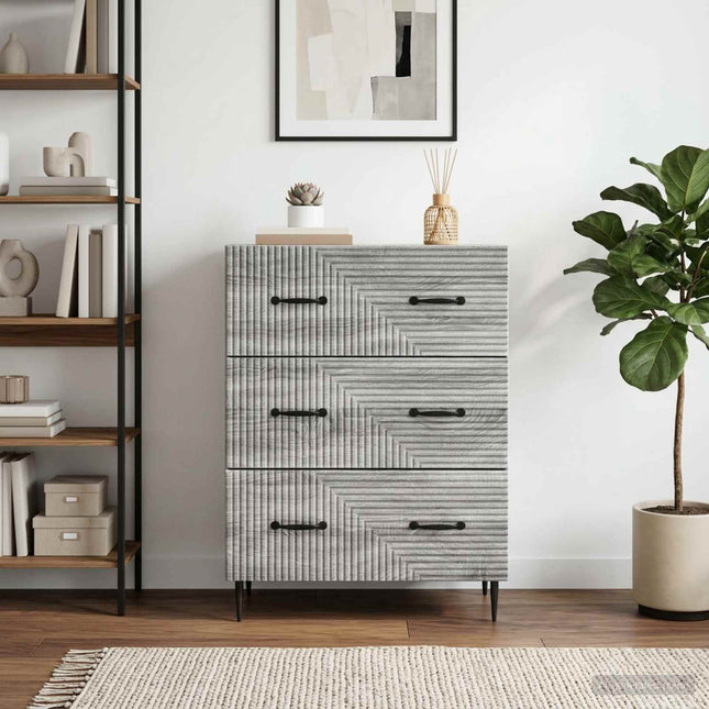Lådans skåp Grå Sonoma 66 x 34,5 x 89,5 cm Konstruerat trä