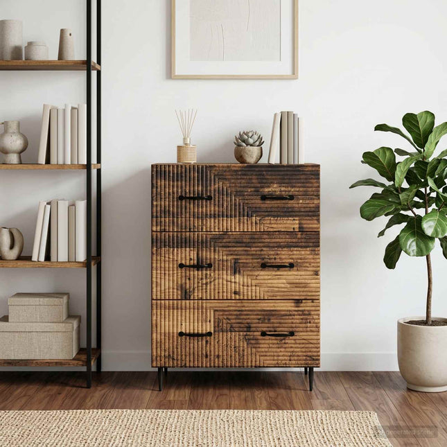 Lådans skåp Gammalt trä 66 x 34,5 x 89,5 cm Konstruerat trä