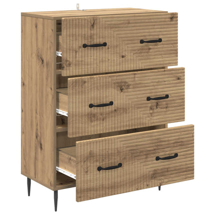 Lådans skåp Artisan-ek 66 x 34,5 x 89,5 cm Konstruerat trä
