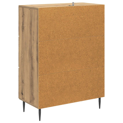 Lådans skåp Artisan-ek 66 x 34,5 x 89,5 cm Konstruerat trä